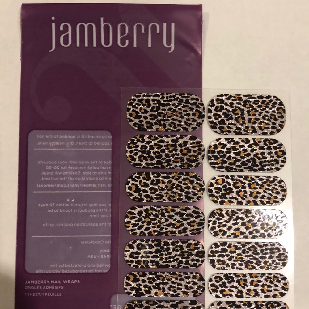 NWT Jamberry nail wraps Gilded Leopard